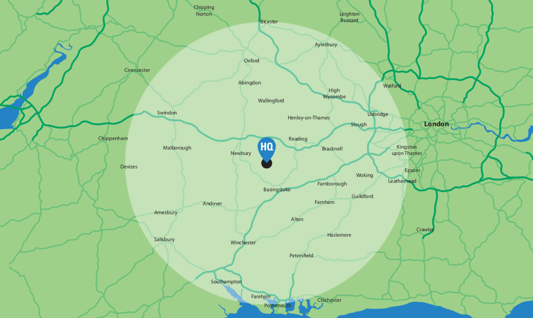 Ashford Hill Map