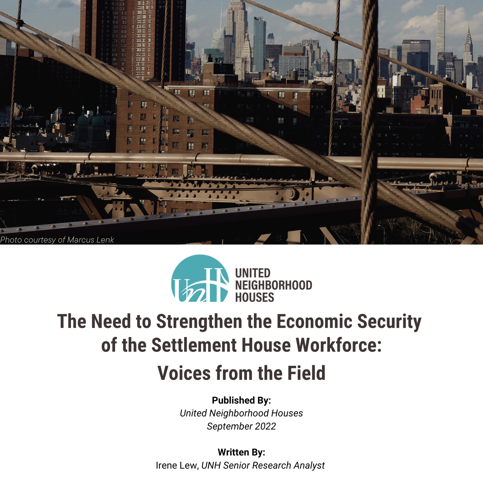 The Need to Strengthen the Economic Security of the Settlement House Workforce: Voices from the Field