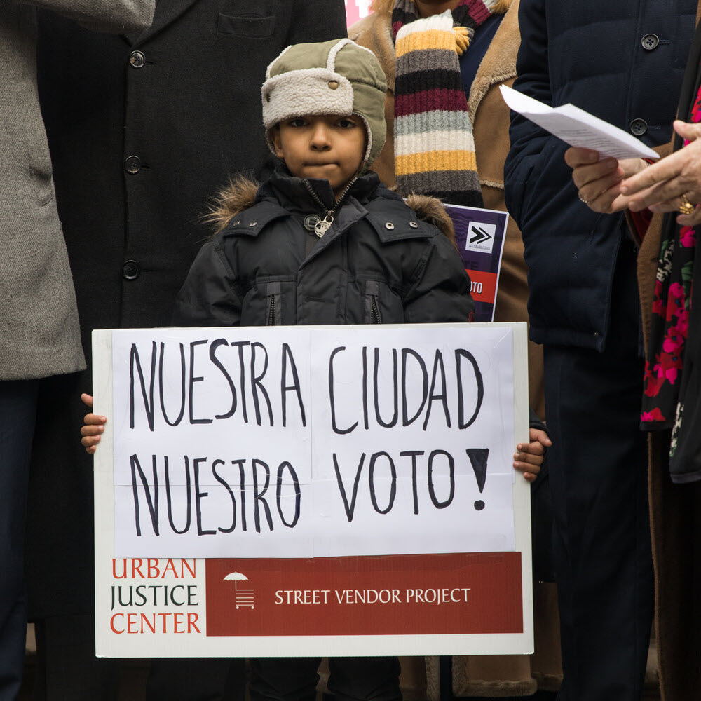 No taxation without representation' — noncitizens rally for NYC voting rights