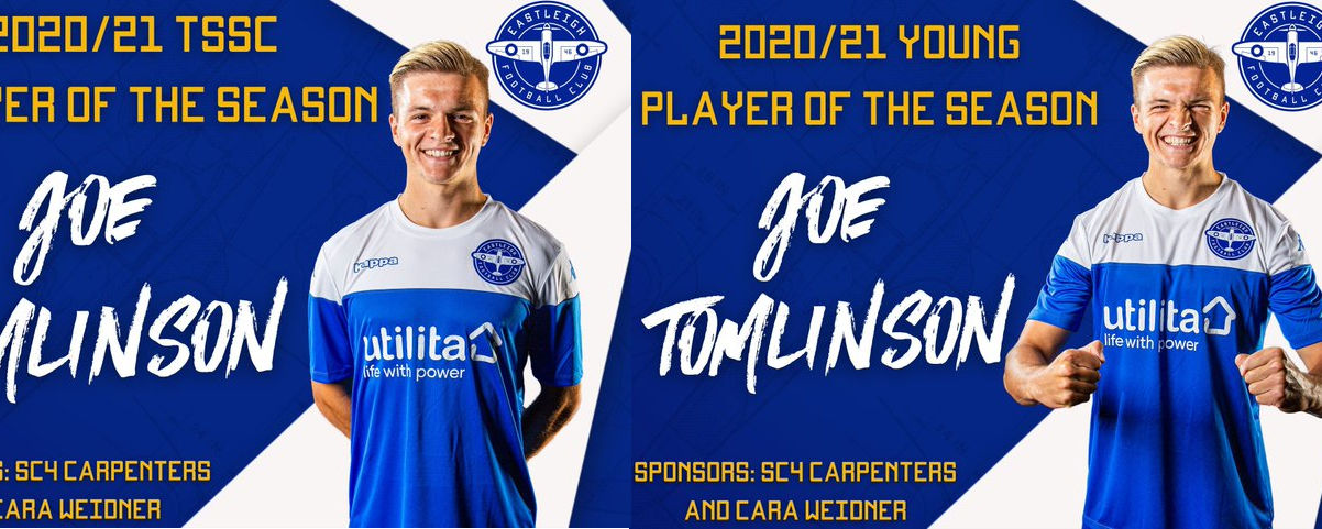 SC4 Carpenters Ltd proudly sponsors Joe Tomlinson, TPPC Player of the Season and Young Player of the Season 2021