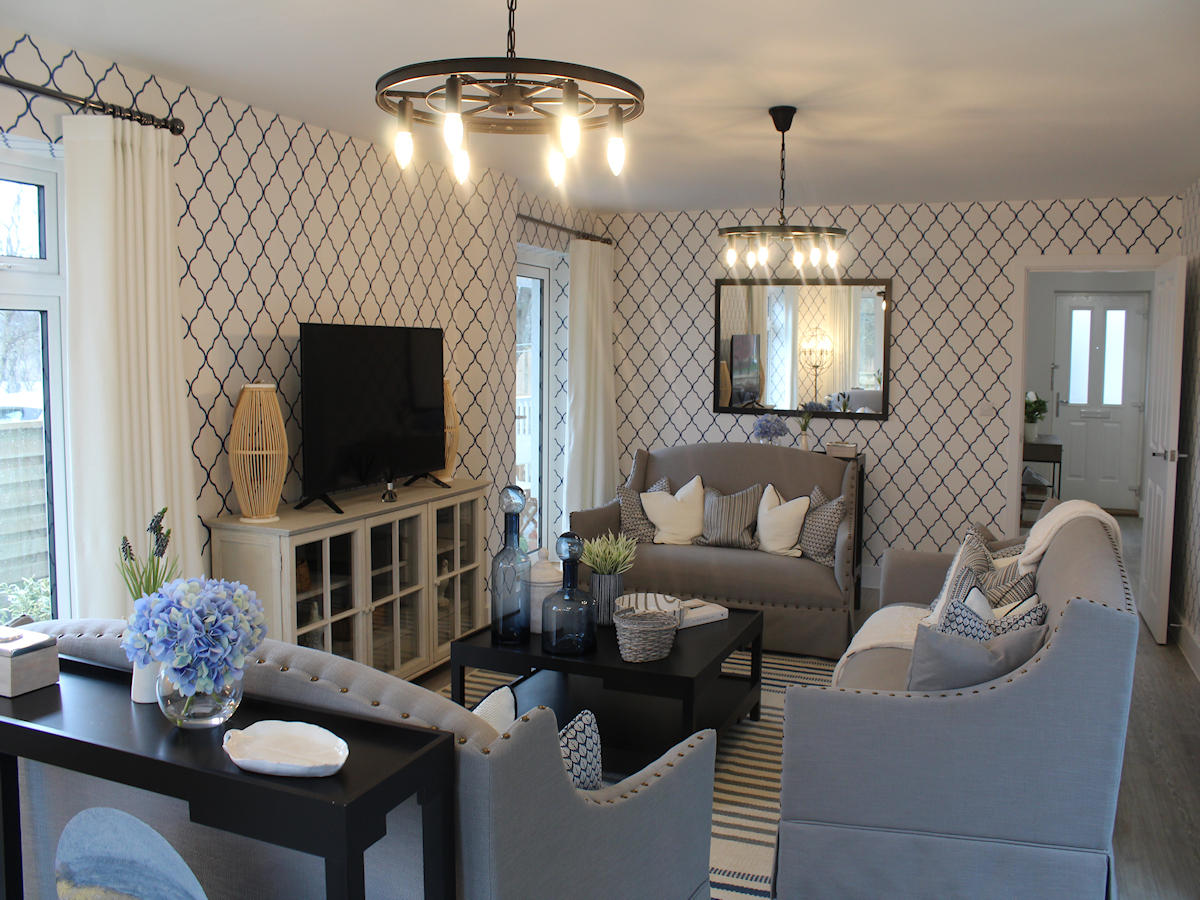 One of the beautiful show homes decorated by SC4 Decorators