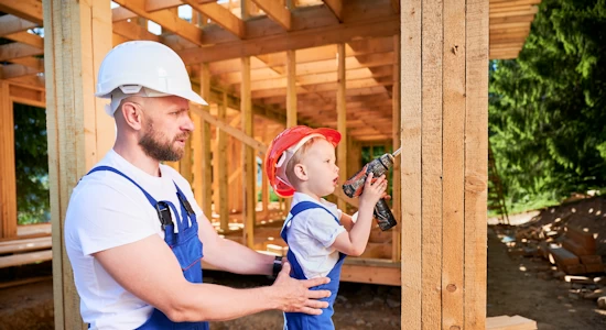 How can changing attitudes in education relieve Construction skills shortages?