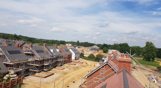 Timberframe Erect of 560+ houses and flats at North Stoneham Park, Eastleigh