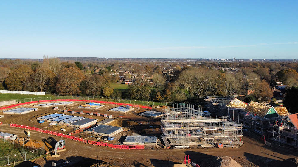 Contract carpentry works at Loperwood Lane, Totton, Southampton in December 2021