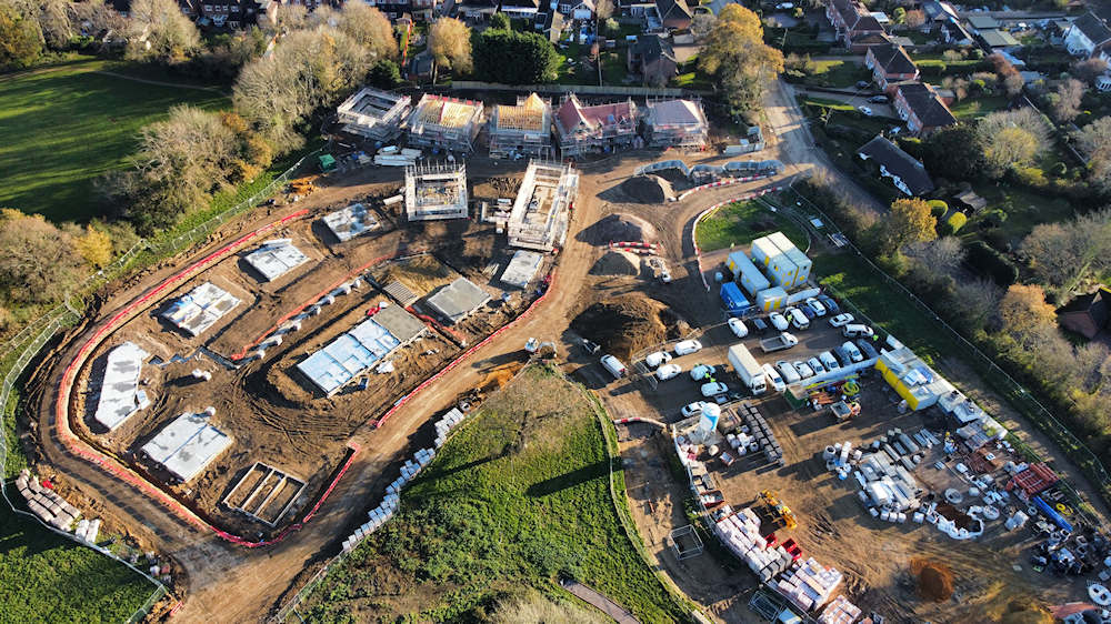 Contract carpentry works at Loperwood Lane, Totton, Southampton in December 2021