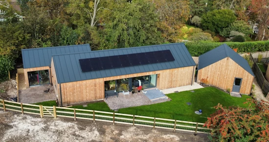 Self-build Eco Sustainable Timber Frame Bungalow in Central Hampshire