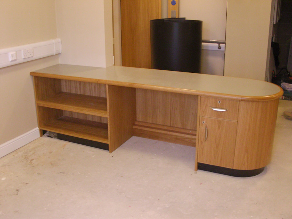 SC4 supplied and fitted the oak nurse stations