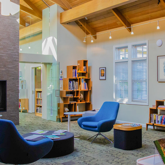 Fireplace area